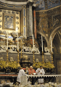 Papal Visit picture of Pope saying Mass